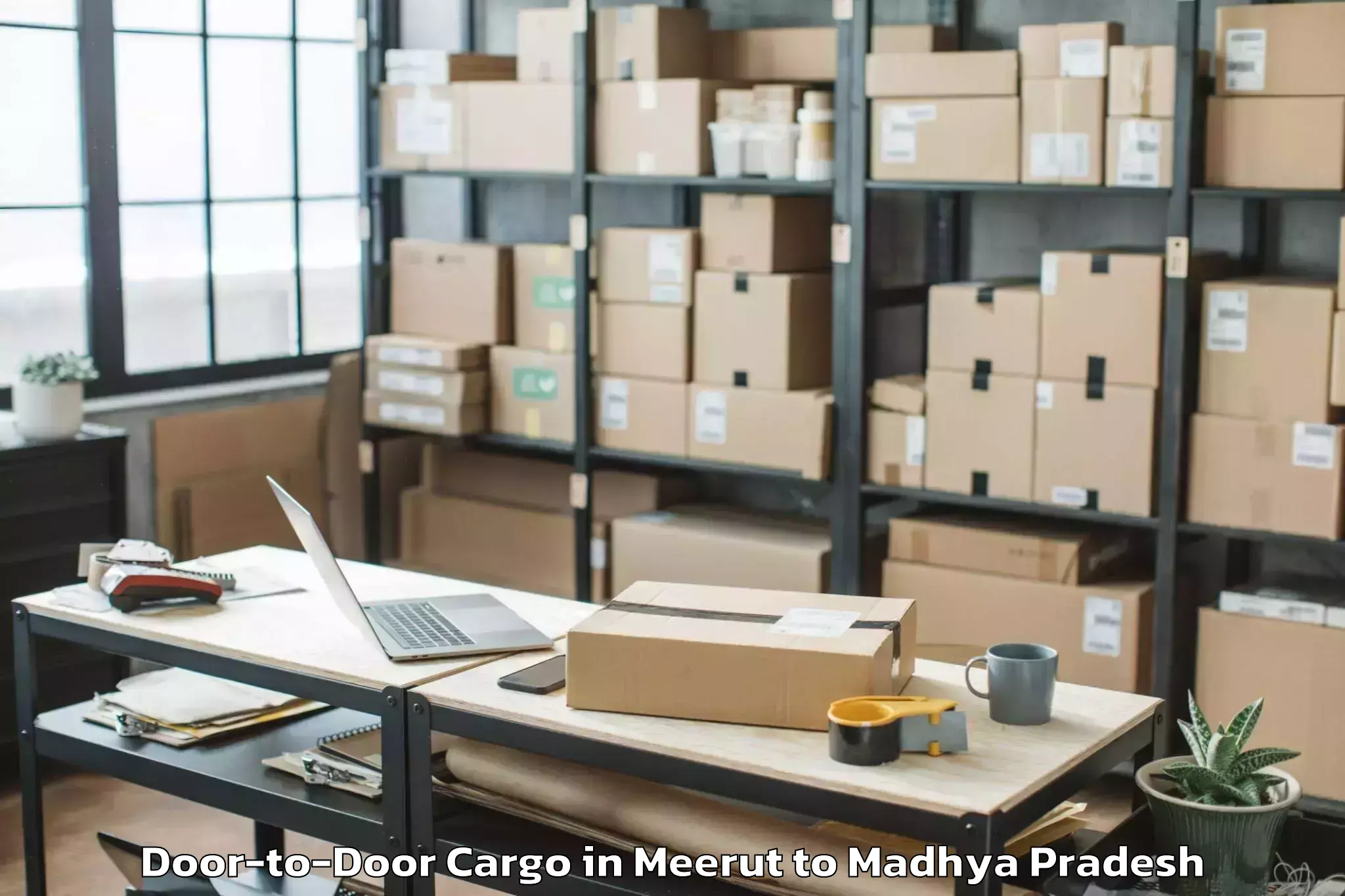 Affordable Meerut to Gohadi Door To Door Cargo